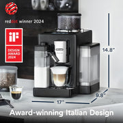 De'Longhi EXAM44055B Rivelia Automatic Espresso Machine with Grinder & Milk Frother