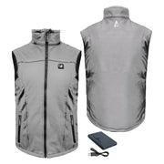 ActionHeat 5V Battery-Heated Softshell Vest for Men Grey, 2XL