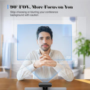 RONY 1080P HD Computer Webcam with Microphone, USB Streaming Camera, Noise Reduction, 90 Field of View, 360 Rotation, Black Q4