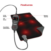 FitRx 9486 Recovery Heat Plus Weighted Heating Pad for Back Pain Relief, 12