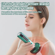 Zhenb Glowfit Cellulite Massager, Handheld Suction Tool with 12 Adjustable Levels, Deep Tissue Massage for Neck, Legs, Abdomen, Full Body, Gray