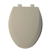 Bemis 1500EC068 Molded Wood Elongated Toilet Seat With Easy Clean and Change Hinge Fawn Beige