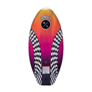 Hyperlite Gromcast Kids Wakesurf Board, 3.9 ft, Pink Check, Lightweight Biolite 3 Core, Durable Layered Fiberglass Construction