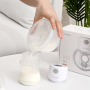 Momcozy S12 Electric Wearable Breast Pump,2 Mode & 9 Levels, Portable Wearable Breast Pump, 24mm White, 2