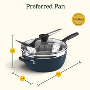 Cuisinart PP4-26NV 4pc Preferred Pan Set, Nouveau Navy