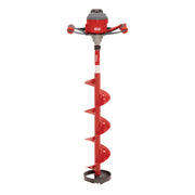Eskimo E40 Electric Ice Auger, 8-Inch Composite Bit, 40V Lithium Battery, Turbo Cutting System, Lightweight Red, 45850