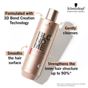 Schwarzkopf Professional BlondMe All Blondes Rich Shampoo, Sulfate-Free, Nourishing and Hydrating, 33.8 oz