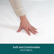 AllerEase CleanBoost Plush Knit Mattress Cover Protector, Waterproof, King, Fitted with Elastic Anchor Bands