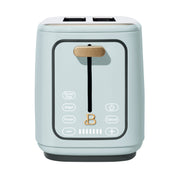 Beautiful 19777 2 Slice Toaster Hydrangea Blue with Touch-Activated Display and 7 Browning Settings