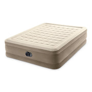 Intex 64427ED Air Mattress with Built-in Pump, Beige, Queen
