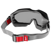 Milwaukee 48-73-2066 Non-Vented Safety Goggles, Gray Dual Coat Lens, Military-Grade Impact Protection, Adjustable Strap
