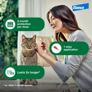Advantage XD Large Cat Topical Flea Treatment, Fast-Acting, 2-Month Protection, Fragrance-Free, for Cats Over 9 lbs, CA4242006AM