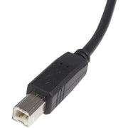 StarTech USB 2.0 A to B Cable, Male to Male, 6 ft, Black, USB2HAB6
