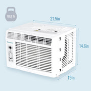 Keystone KSTAW12CE 12,000 Btu 550 Sq Ft. Window-Mount Air Conditioner With Remote Control, White