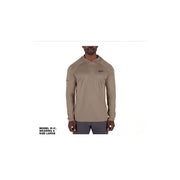 Milwaukee M550N-L Men's Workskin Hooded Sun Shirt, Large Sandstone