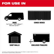 Milwaukee 48-21-8040 PACKOUT Rack Drawer, Steel, Adjustable Height, Secure Locking, Black