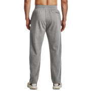 Under Armour Rival Fleece Pants for Men - Castlerock Light Heather/White - M