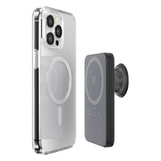 PopSockets MagSafe Power Pack Charger, 5000 mAh, Black, Wireless Portable Battery with Integrated Grip and Stand, 20W USB-C Wired Charging, 807351