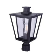 Canarm IOL483BK Grove 16.75 in. 1-Light Matte Black Outdoor Post Head