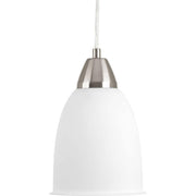 Progress Lighting P5176-0930K9 Contemporary/Soft 1-9W Led 3000K Pendant, Brushed Nickel