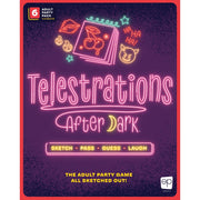 USAopoly Telestrations After Dark 6 Player 2nd Edition Adults-Only Party Board Game with Cards, Dice, Dry Erase Sketchbooks, 94111165