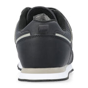 Athletic Works Silver Series 3 Men's Wide Width Running Sneakers, Black, Hook-and-Loop Closure, Cushioned Memory Foam Insole