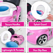 Sunny Days Entertainment Barbie Dream Potty Training Toilet, 2-in-1 Toddler Seat and Potty, Pink, Ages 12 Months and Up, 571180