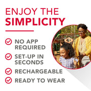 RCA RSH052BKRB OTC Behind-the-Ear Hearing Aids Value Bundle, Black