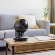 Iris USA Woozoo 3-Speed Oscillating Desktop Fan with Remote Control, Timer, Adjustable Tilt, Quiet Motor, Black