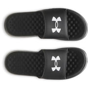 Under Armour Ignite Pro 8 Men's Fixed Strap Slides, Black White, Size 9, 6010383-004