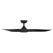 WAC Lighting Swirl 54in Smart Ceiling Fan with Integrated Dimmable LED Light, Soft Brass and Matte Black, Bluetooth Remote, Energy Efficient DC Motor, F-074L-SB/MB