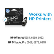 HP T6L98AN#RFD 902 Black Original Ink Cartridge, Monochrome, 300 Page Yield