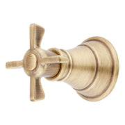 Signature Hardware Cross Handle for Marceau Diverter and Volume Control Trim, Aged Brass, SHMA441006
