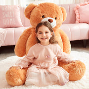 Ikasa Giant Teddy Bear Stuffed Animal Plush Toy, Jumbo 47 in, Brown, Oversized Soft Plush