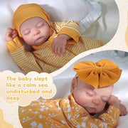 Hui Tong Lifelike Reborn Baby Dolls Twins, 20 Inch Boy and Girl, Soft Vinyl and Cloth Body, Sleeping Poseable Dolls with Accessories, LTRB001TWINS-TC