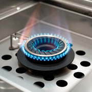 Spire Stainless Steel Built-In Side Burner, 12,000 BTU, Battery Electronic Ignition, Z-Shaped Lid, Convertible to Natural Gas, 760-0023B