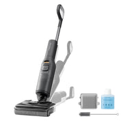 Roborock Cordless Wet/Dry Vacuum Cleaner, 20000Pa Suction, High Temperature Self-Cleaning, Hot Air Flash Drying, Edge-to-Edge Cleaning, Black, F25 LT