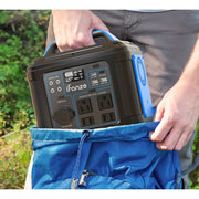 iFanze P302 296Wh 80000mAh Lithium Battery Power Solar Generator with 100W USB-C PD Output, Blue