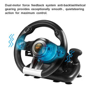 Pxn V3IIB Xbox V3II 180 Degree Gaming Racing Steering Wheel, Black