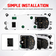 CHUSYYRAY A/C Heater Climate Control Module for 2001-2004 Dodge Dakota Ram 1500 2500, Black Plastic Housing, 599-212