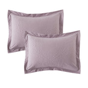 NSH by New Sega Home Pembrook 5-Piece Comforter Set, Full/Queen, Purple Floral Vine Paisley Pattern, 3D Embossed Microfiber, PEMB-DM-04