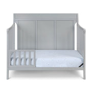 Suite Bebe Shailee 4-in-1 Convertible Crib, Classic White Wood Frame, Adjustable Mattress Heights, 54 in