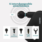 HoMedics Therapist Pro+ DuoTemp Cordless Full Body Percussion Massager, Hot & Cold Peltier Technology, 6 Attachments, 4 Speeds, Pressure Sensor, Black