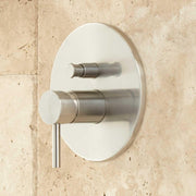 Signature Hardware 416163 Lattimore Shower System with Rainfall Shower Head & Hand Shower - Brushed Nickel