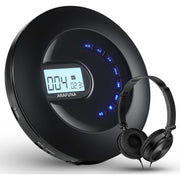 ARAFUNA 5197B Portable CD Player with Headphones, Rechargeable Walkman for Car/Travel, USB Support
