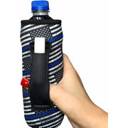 Lit Handlers LIT00002482S Neoprene Water Bottle Sleeve, Insulated 16-24 oz Holder, Water Resistant, Back the Blue