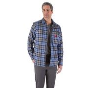Milwaukee M551U-3X Men's 3X-Large Blue GRIDIRON Flannel Shirt Heavyweight Cotton Workwear