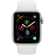 Apple Watch Gen 4 Series 4 Cell 44mm Silver Aluminum - White Sport Band 3E091LL/A