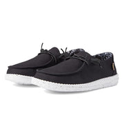 Heydude Women's Wendy Basic Canvas Slip-On Shoes, Lightweight Casual Loafer with Removable Foam Insole, Black Odyssey, Size 11, 40053