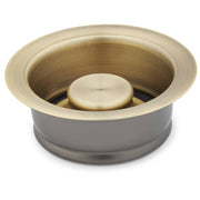 Standard Garbage Disposer Flange & Stopper - Aged Brass